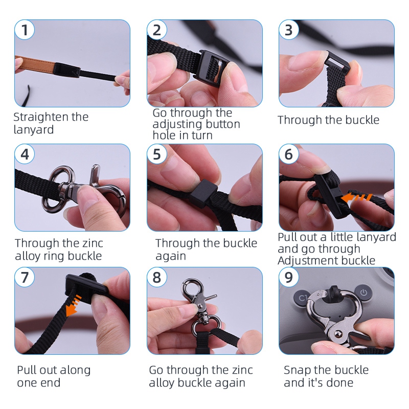Drone Remote Controller Lanyard - For DJI FPV Combo Remote Control