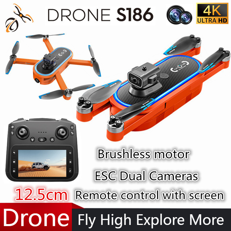 2025 S186 Drone Professional 4 - огляд і ціна Drone Controller Screen