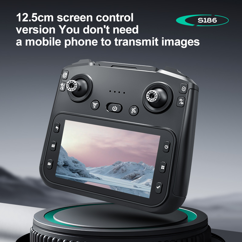 2025 S186 Drone Professional 4 - огляд і ціна Drone Controller Screen