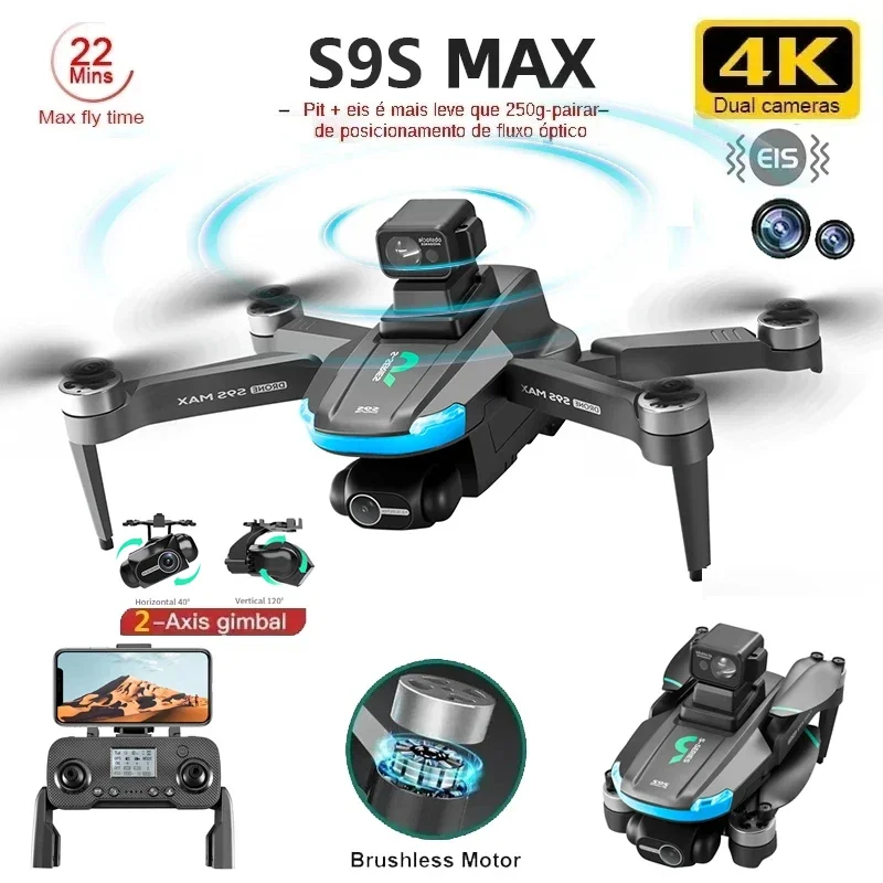 NEW S9S MAX MINI Drone 4K 2-Ax - огляд і ціна Drone Controller Screen